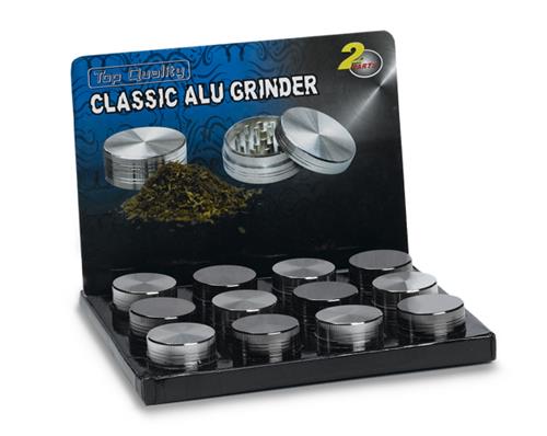 Grinder aluminum in display 9/12 pcs.