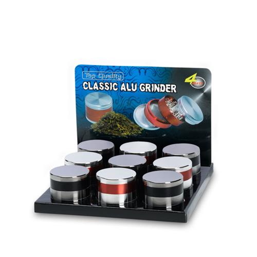 Grinder aluminum in display 9/12 pcs.
