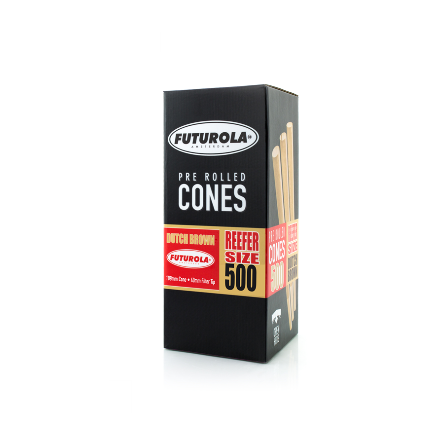 Cones Futurola pure reefer unbleached 109/40 mm 500 pcs.