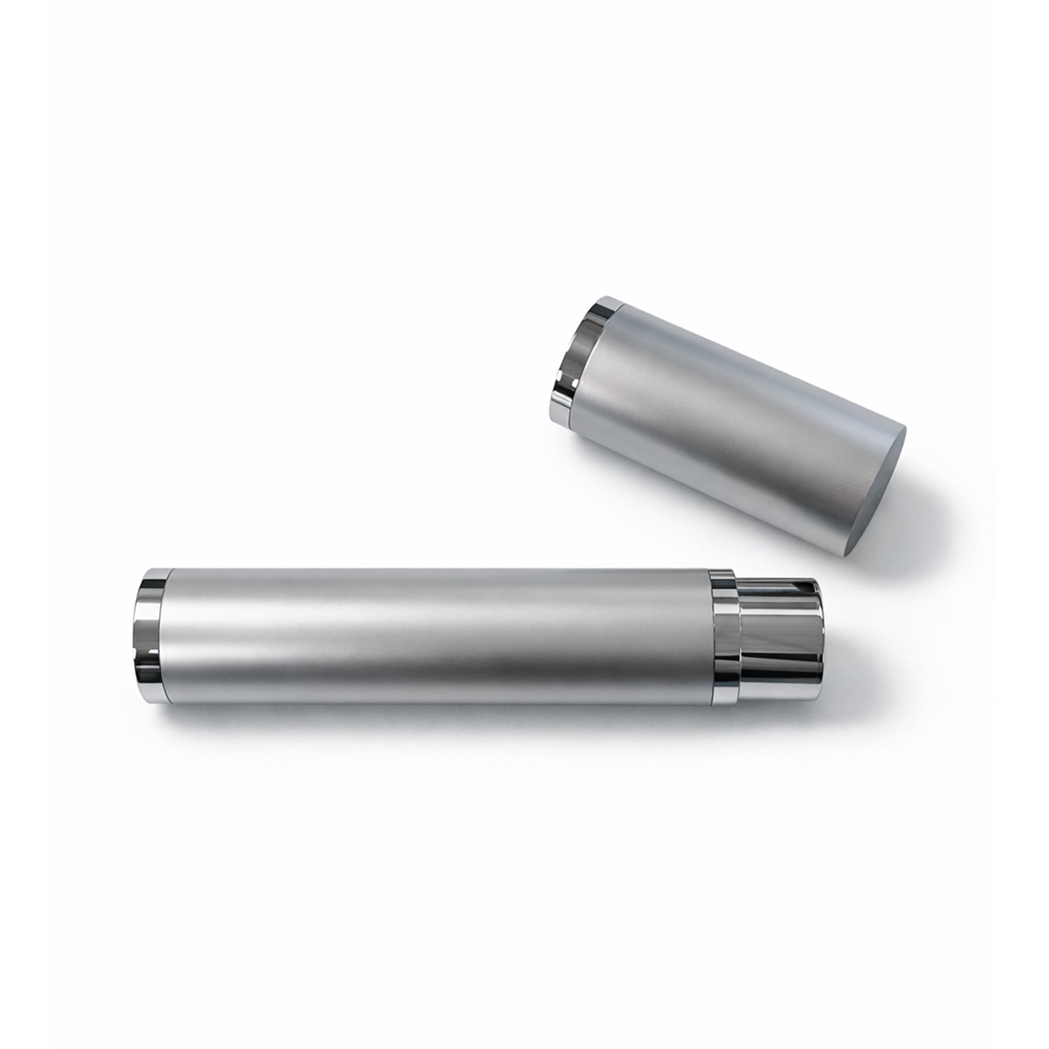 Plastic luxe tube JaJa silver 160 mm.