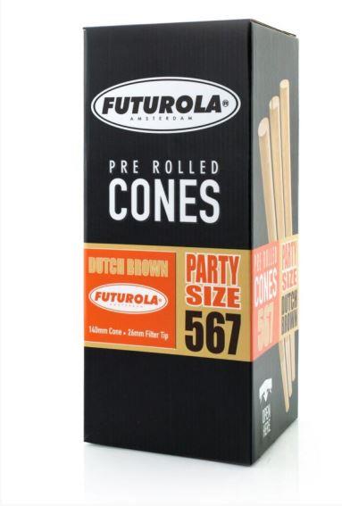 Cones Futurola unbleached 140/26 mm 567 pcs.