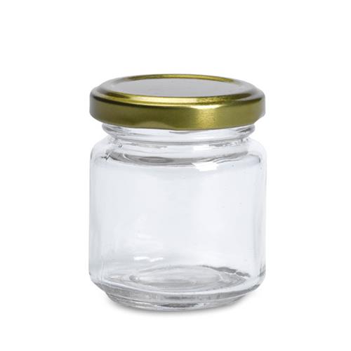 Box glass metal cap 100 ml.