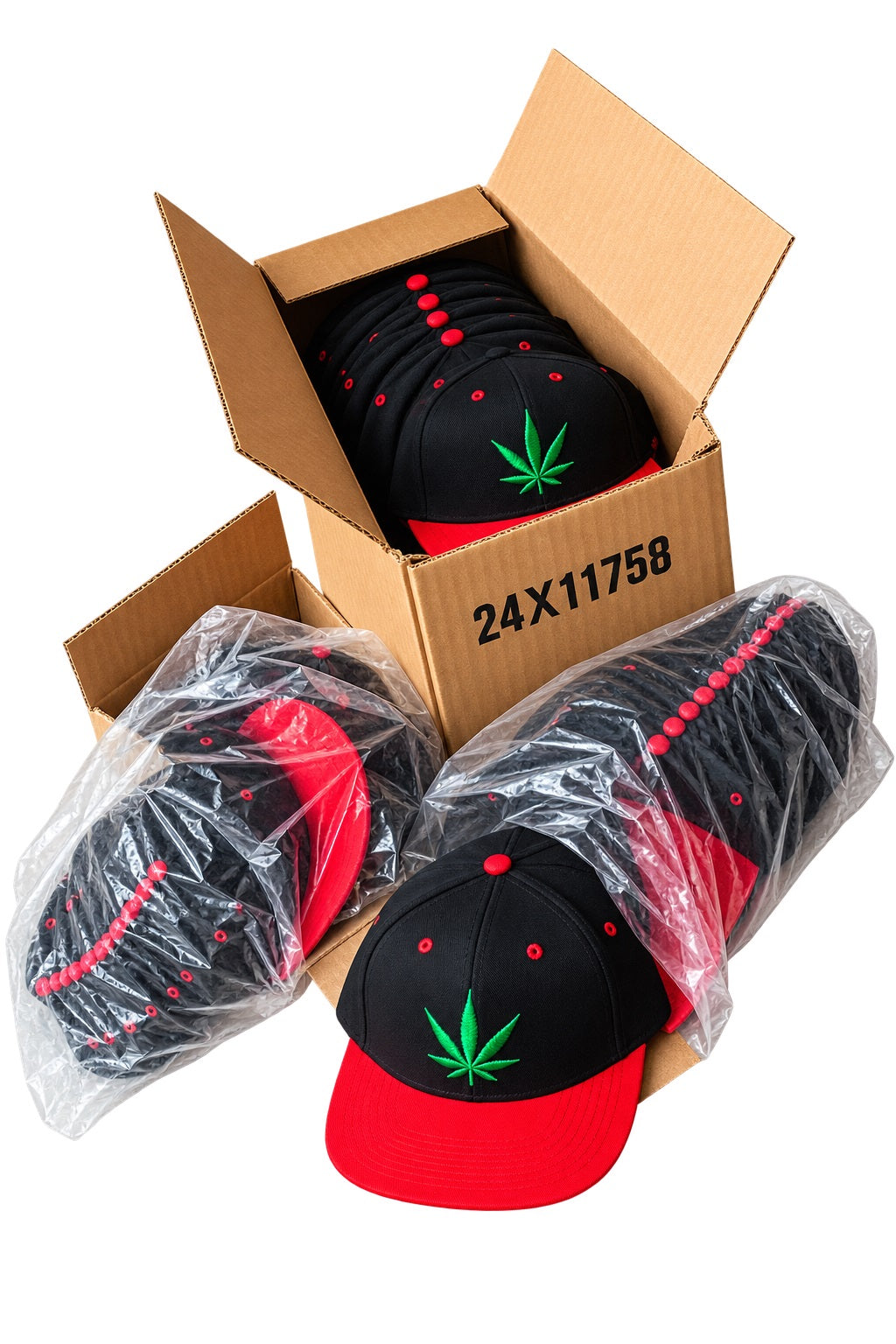 Cap with leaf 272 pcs.