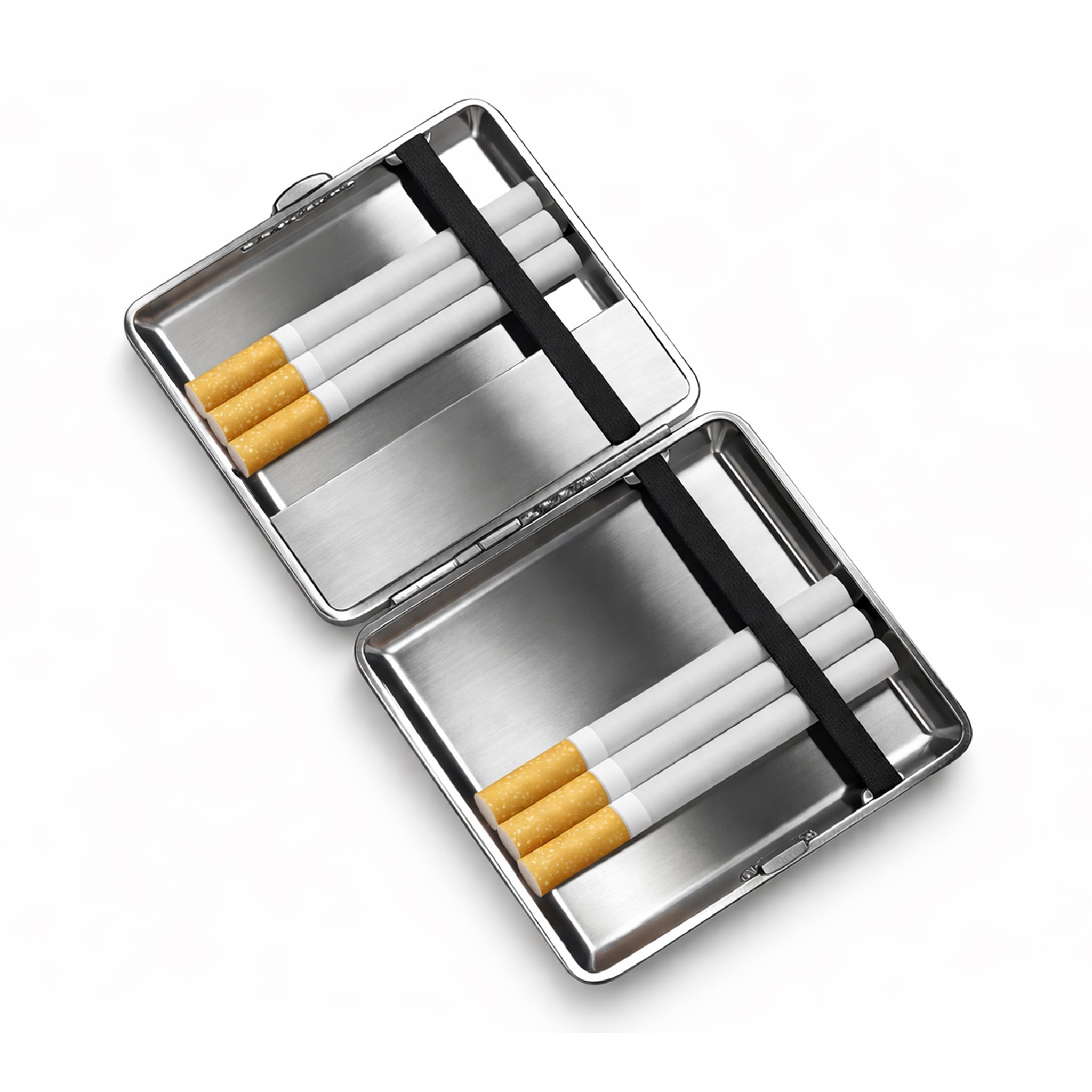 Cigarette box with lighter rechargable
