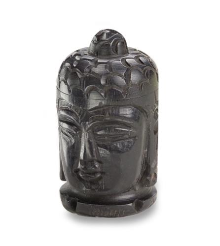 Box Wood dark carved boedha