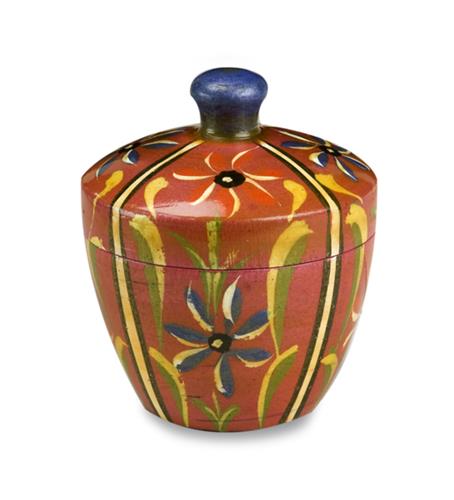 Box Wood painted 4 flowers