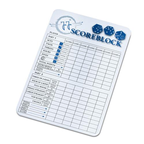 JaJa blue scoreblock + 5 dices