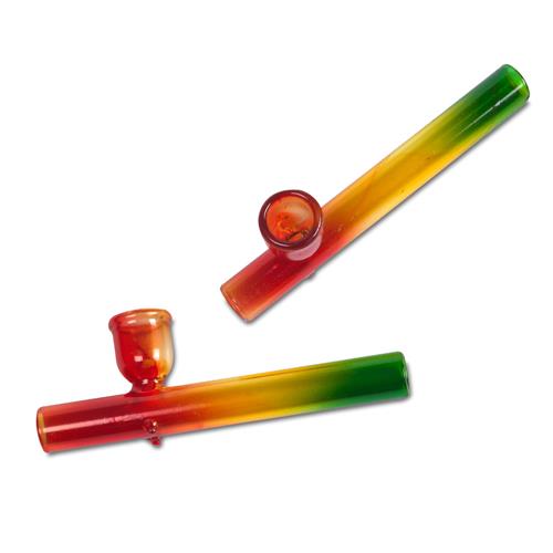 Glass pure pipe rasta clear 103 mm.