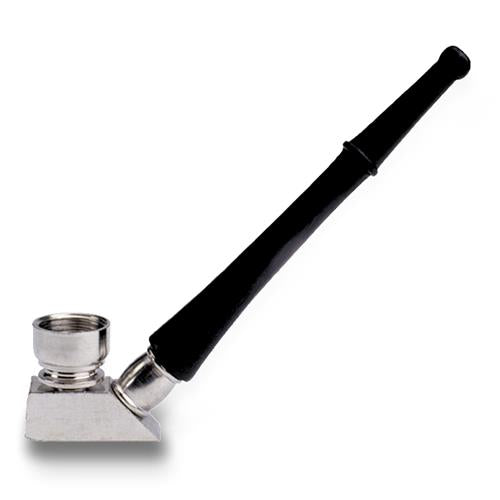 Pipe black wood metal head standing 150 mm.