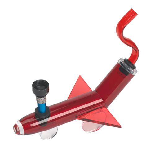 Pipe metal-acrylic airplane several colours 185 mm.