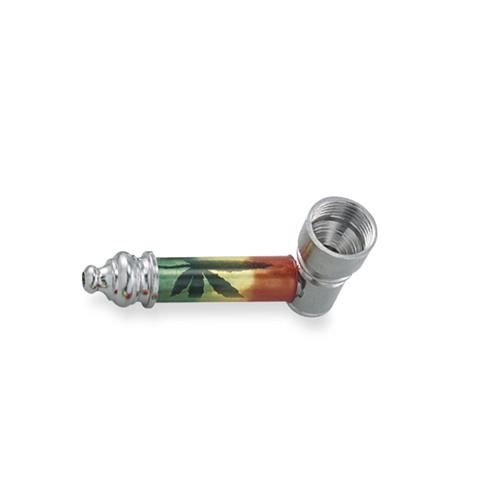 Pipe rasta leaf medium 75 mm.