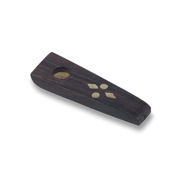 Pipe wood rectangular inlay 75 mm.