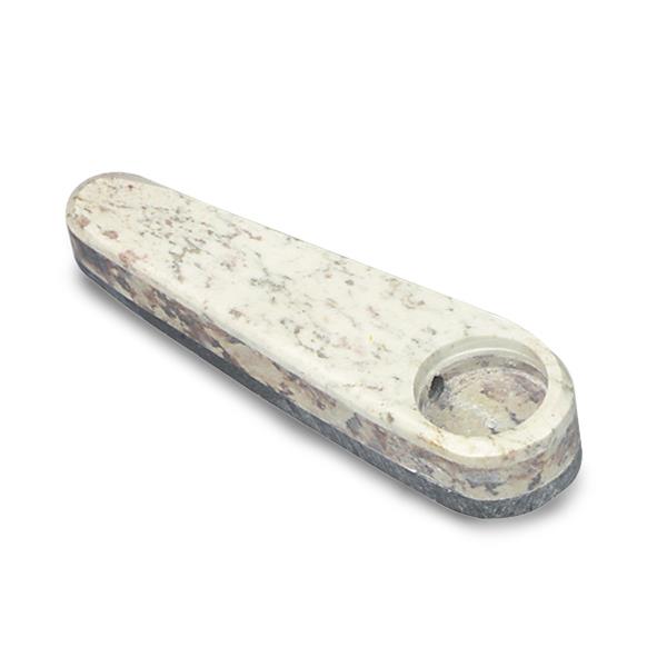 Pipe marble black centre 90 mm.