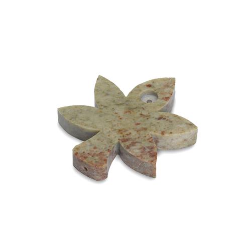 Pipe marble weed leaf 100 mm.