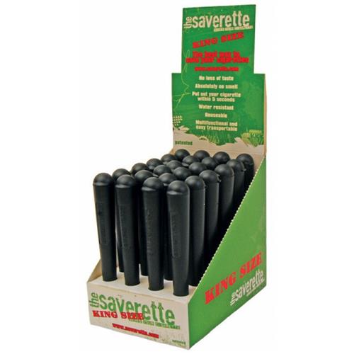 Savarette Kingsize black in display 24 pcs.