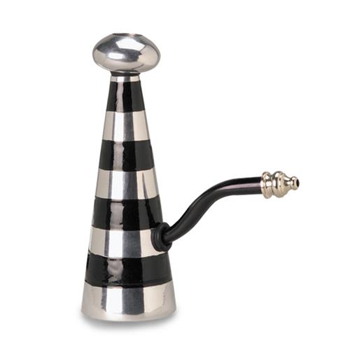 Waterpipe metal striped purple 150 mm.