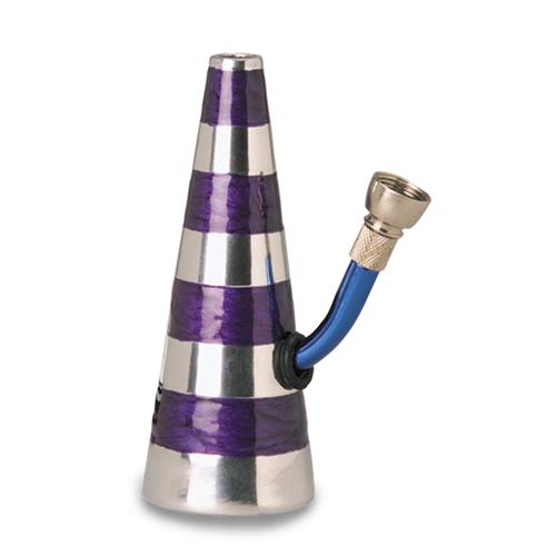 Waterpipe metal striped black 150 mm.