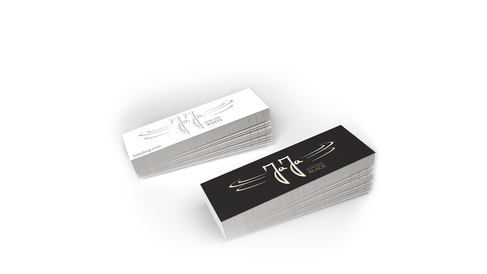 JaJa Filtertips booklet Black & White with folding 50 pcs.