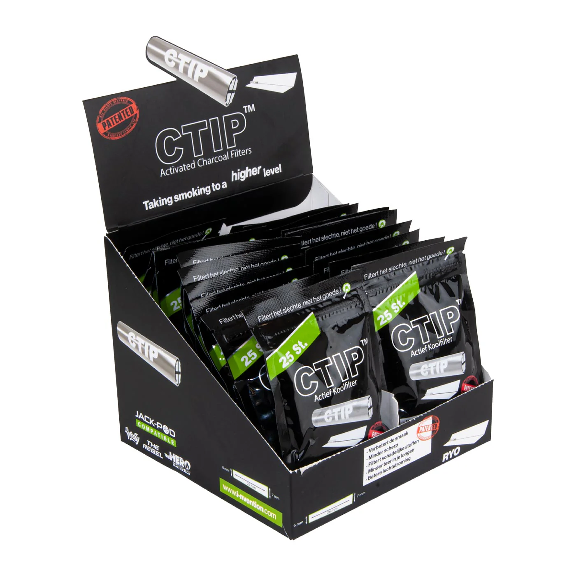 CTIP activated carbon filters 20 x 25 pcs.