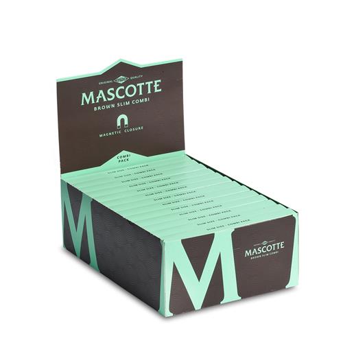 Mascotte King Size Slim 2 in 1 Unbleached M-serie 26 pcs.