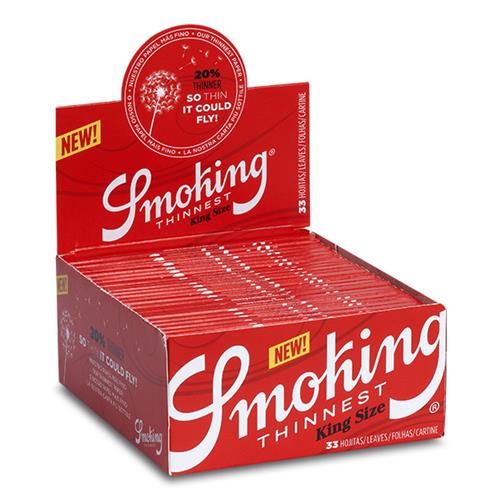 Smoking King Size Slim Red Thinnest 50 pcs.