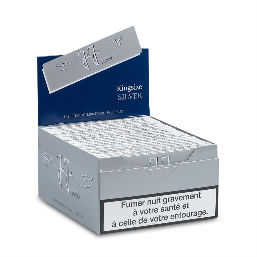 JaJa French warning tekst Silver King Size 50 pcs.