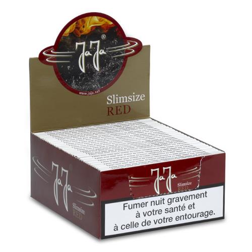 JaJa French warning text Red King Size slim 50 pcs.