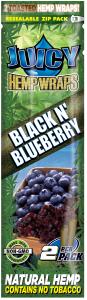 Wraps Organic Hemp Juicy black n' blueberry (Blue) 25 pcs.