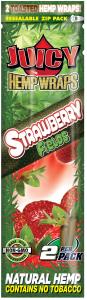 Wraps Organic Hemp Juicy strawberry (Red) 25 pcs.