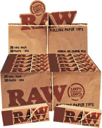 Raw filtertips booklet 50 pcs.