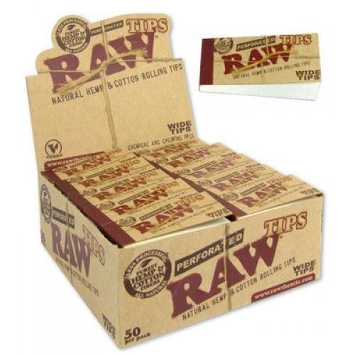 Raw filtertips booklet wide 50 pcs.