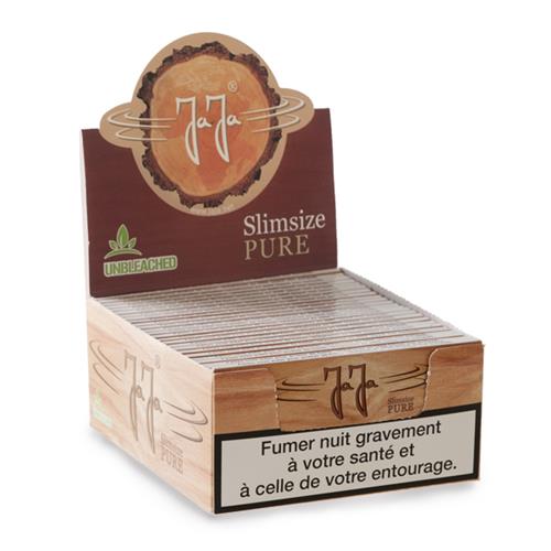 JaJa French text Pure Unbleached King Size Slim 50 pcs.